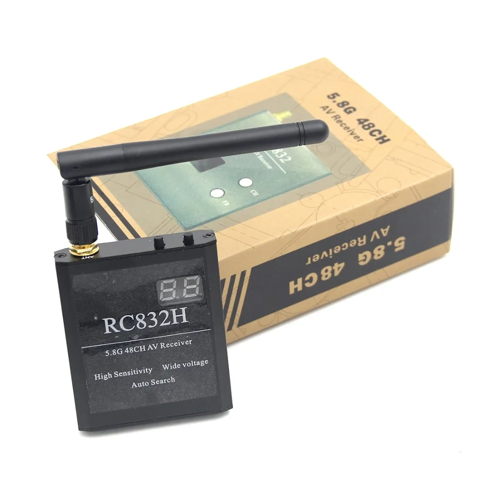 RC832H 5 8G 48CH видеоприемник VRX 12V автоматический поиск каналов для TS832 TS5823 TS5828 RC