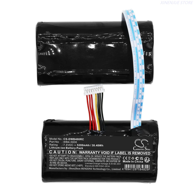 Batterie 5200mAh 7.4V pour DJI Smart Controller RM500 WB4-5000