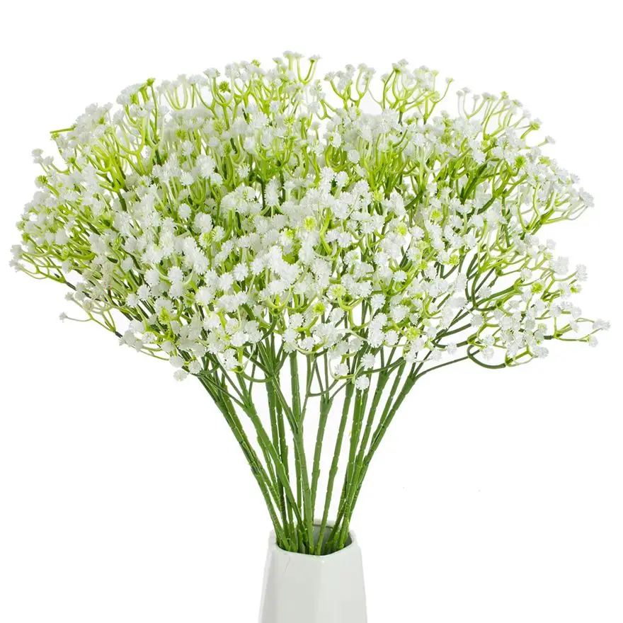 Babysbreath Bouque Künstliche Blumen Für Hochzeit Brautstrauß Hause Vase Weihnachten Girlande Dekoration DIY Geschenk Hohe Qualität ins