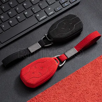 Portachiavi in pelle scamosciata Tpu per auto portachiavi per Trumpchi GAC 2021 Empow J11-J15 J16 GS8 2023 accessori per auto portachiavi