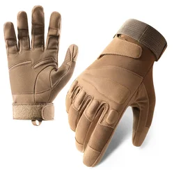 Enhanced Touchscreen Full - Finger Tactical Gloves - M (Sand colored)