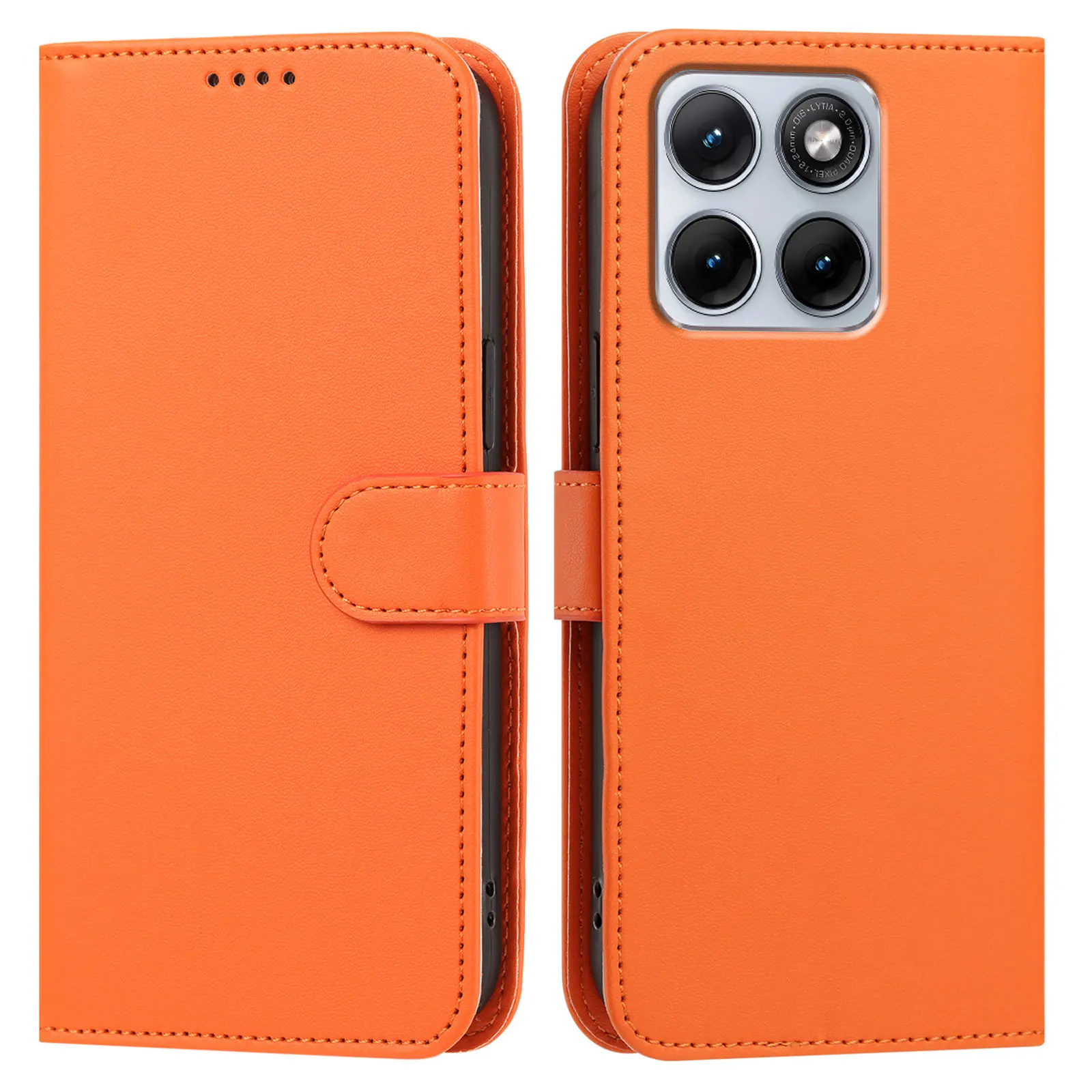 Premium PU Leather Flip Wallet Case with Card Slots Cover