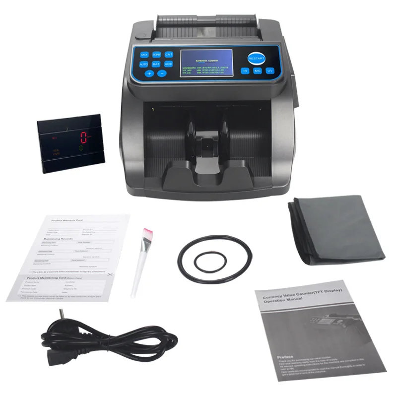 6000d Eur Mix Value Money Counter Counter Nep Bill Detector Bankbiljet Snel Tellen Snelheid Draagbare Detectie Machines