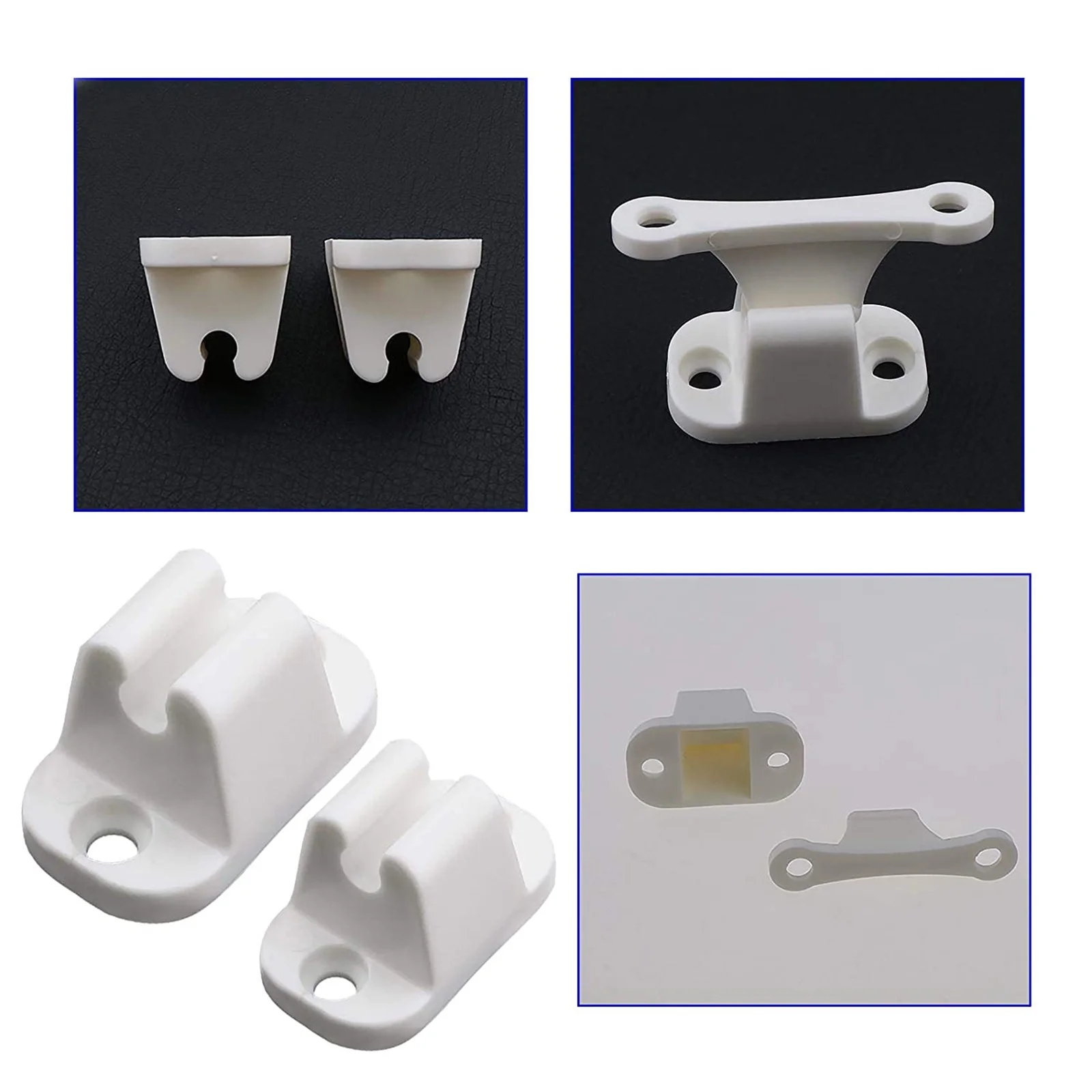 Rv Door Retainer Kit Magnetic Door Catch Tailgate Door Holder Auto Caravan Or Motorhome White Plastic Main Door Catch Campers Accessories Retainer Holder Door Retainer Catches