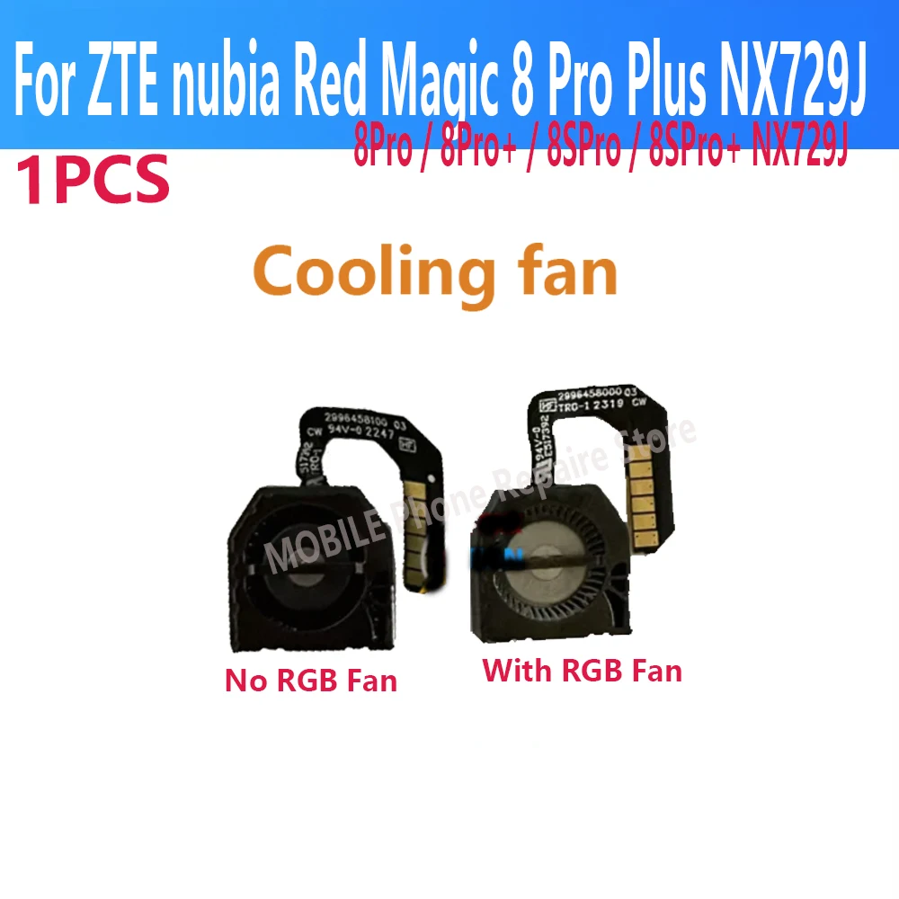 ZTE Nubia Red Magic 8 Pro 8SPro + XN729J 냉각 시스템 내부 팬 라디에이터 방열판 플렉스 케이블 원래 교체