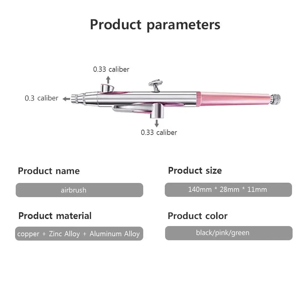 Durable Handheld Oxygen Injector Makeup Tool Air Paint Nail Art Paint Airbrush Painting Painting Cake Compressor Spray Nail