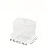 1PC leaky cotton swab box, fashionable crystal home multifunctional desktop portable cover storage box, box towel storage device 5