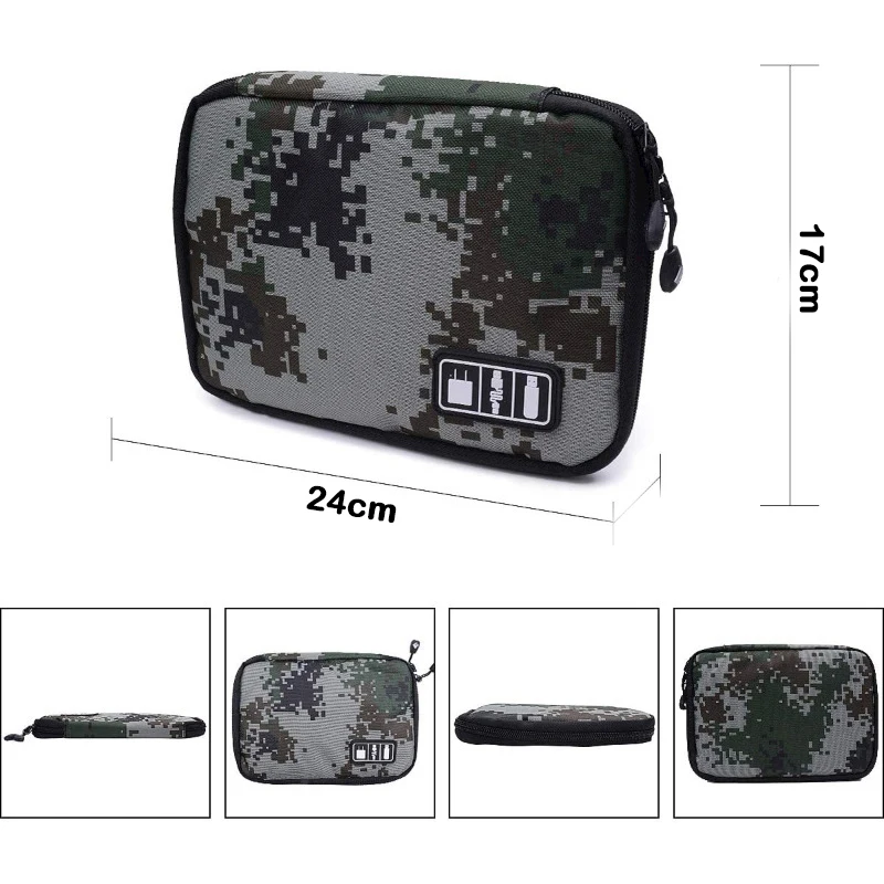 Compact Digital Storage Bag for Electronics Accessories and Travel Essentials