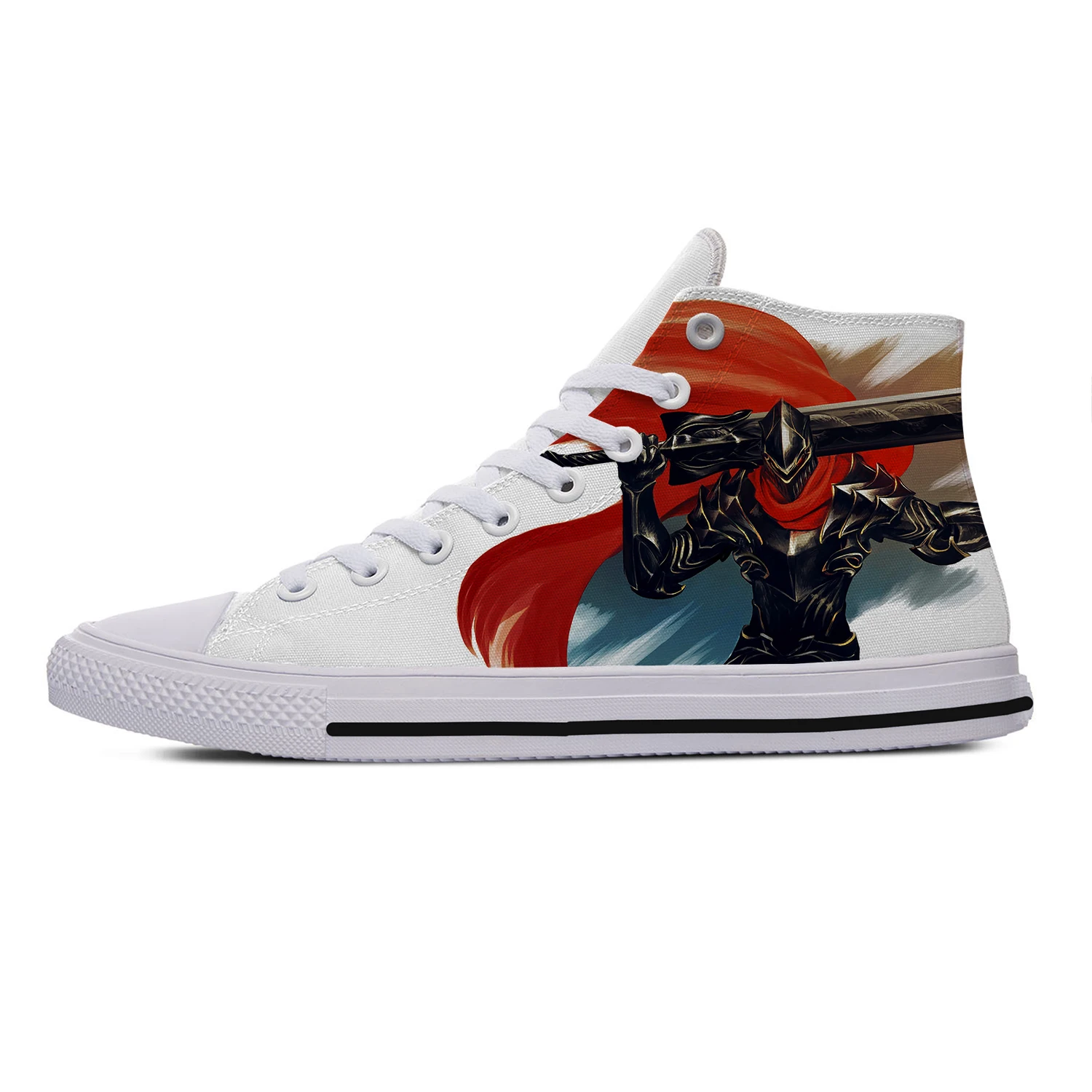Hot Anime Overlord High Top Sneakers Mens Womens Teenager Fashion Casual Shoes Canvas Running Shoes 3D Print  Lightweight shoe
