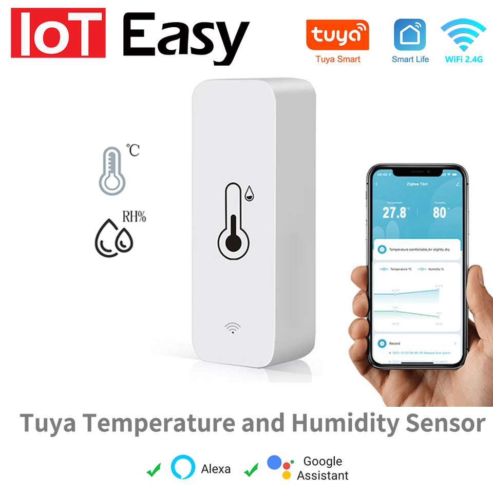  Tuya Smart WiFi Temperature Humidity Sensor Mini 2026 New Upgrade Compatible APP Remote Control Thermometer Hygrometer 
