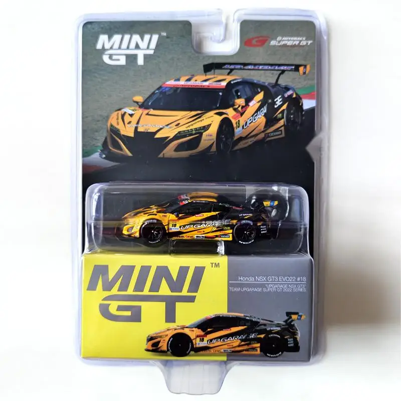 

TSM MINI GT 541 Япония ограниченная 1:64 Honda NSX GT3 18 EVO22 SUPER GT литье под давлением модель автомобиля