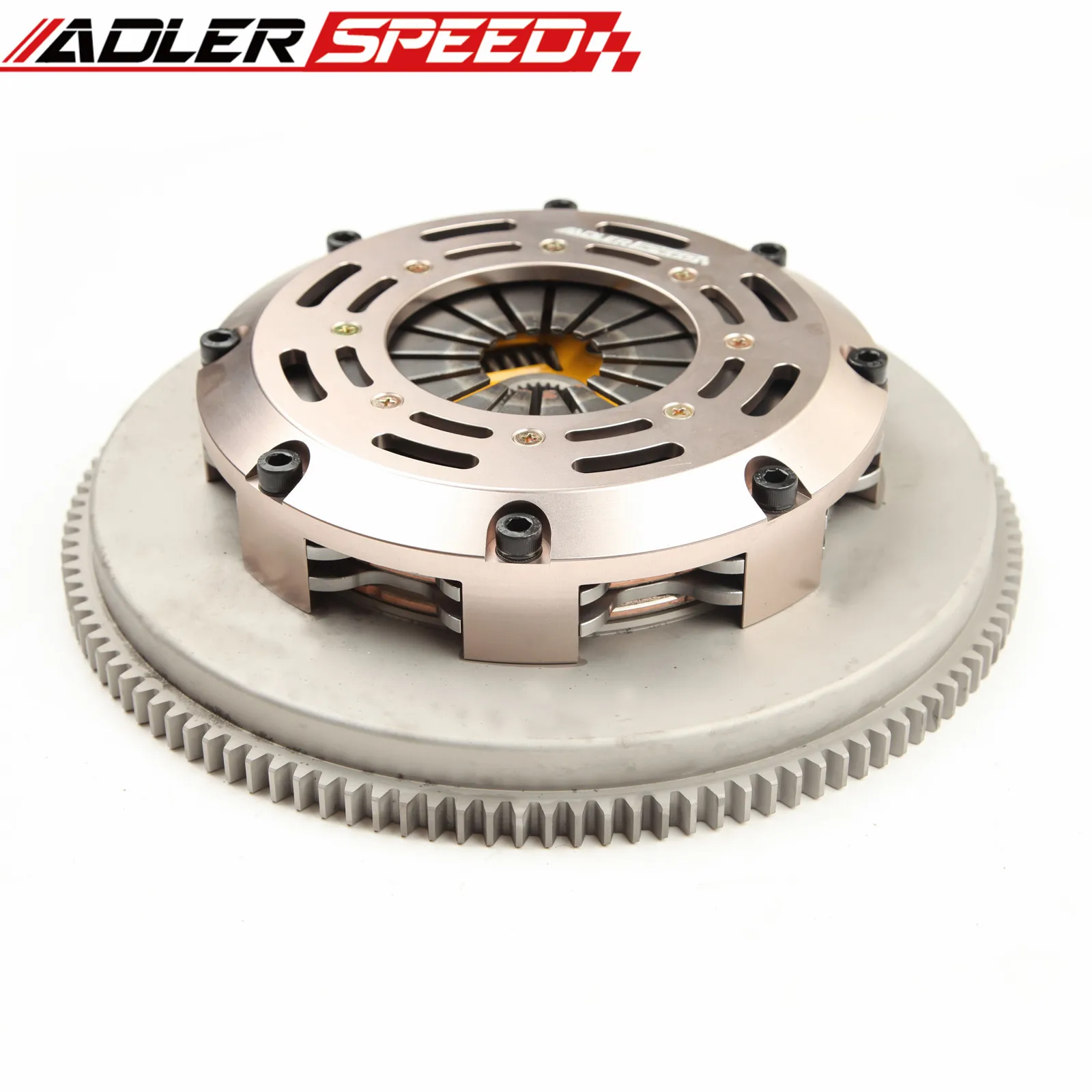 

ADLERSPEED Sprung Clutch Twin Disc For 1989-1993 Nissan Skyline GTR R32 2.6L Twin Turbo RB26DETT;BNR32; 5-speed;push-type clutch