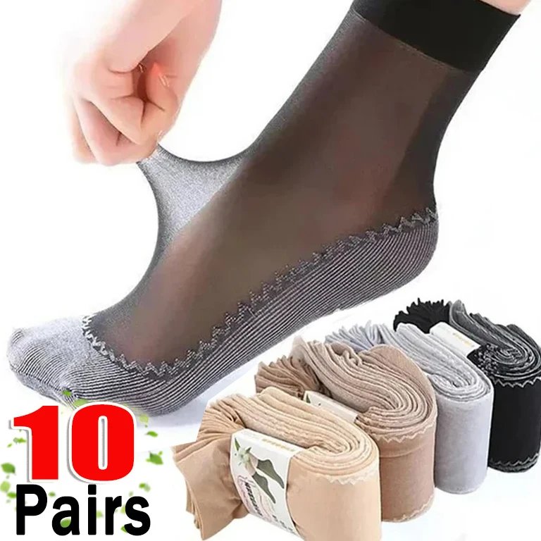 1/5/10 أزواج الدانتيل سامسونج الجوارب النساء الصيف تنفس جوارب حريرية الإناث شبكة مرنة عدم الانزلاق أسفل لصق الكاحل قصيرة سوكس