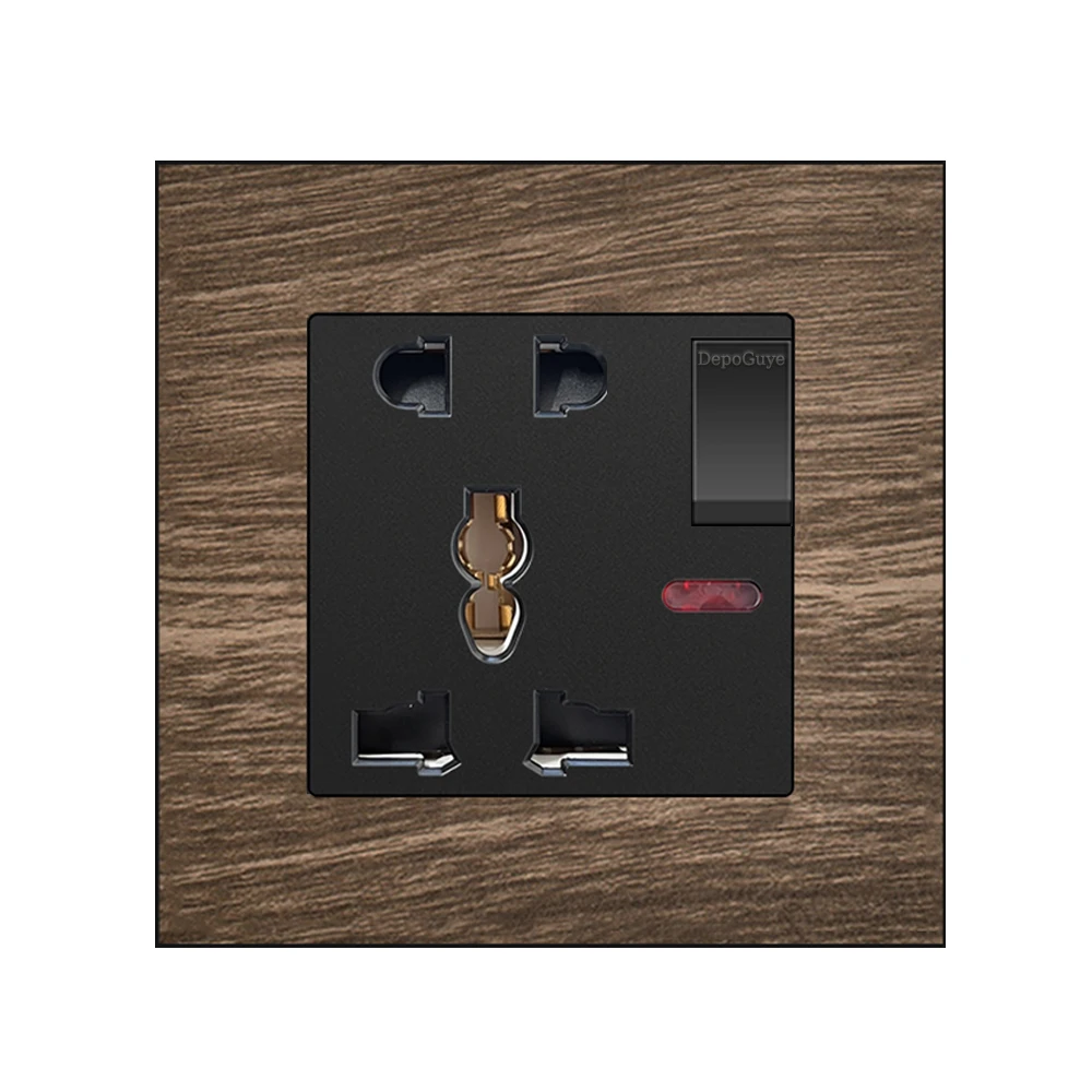 1Gang 5Pin-Wood