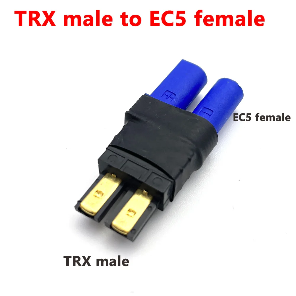 Adaptateur Connecteur EC5 Vers T Plug (Deans) - Pour Modèles RC, Batteries LiPo - Choix De Couleur