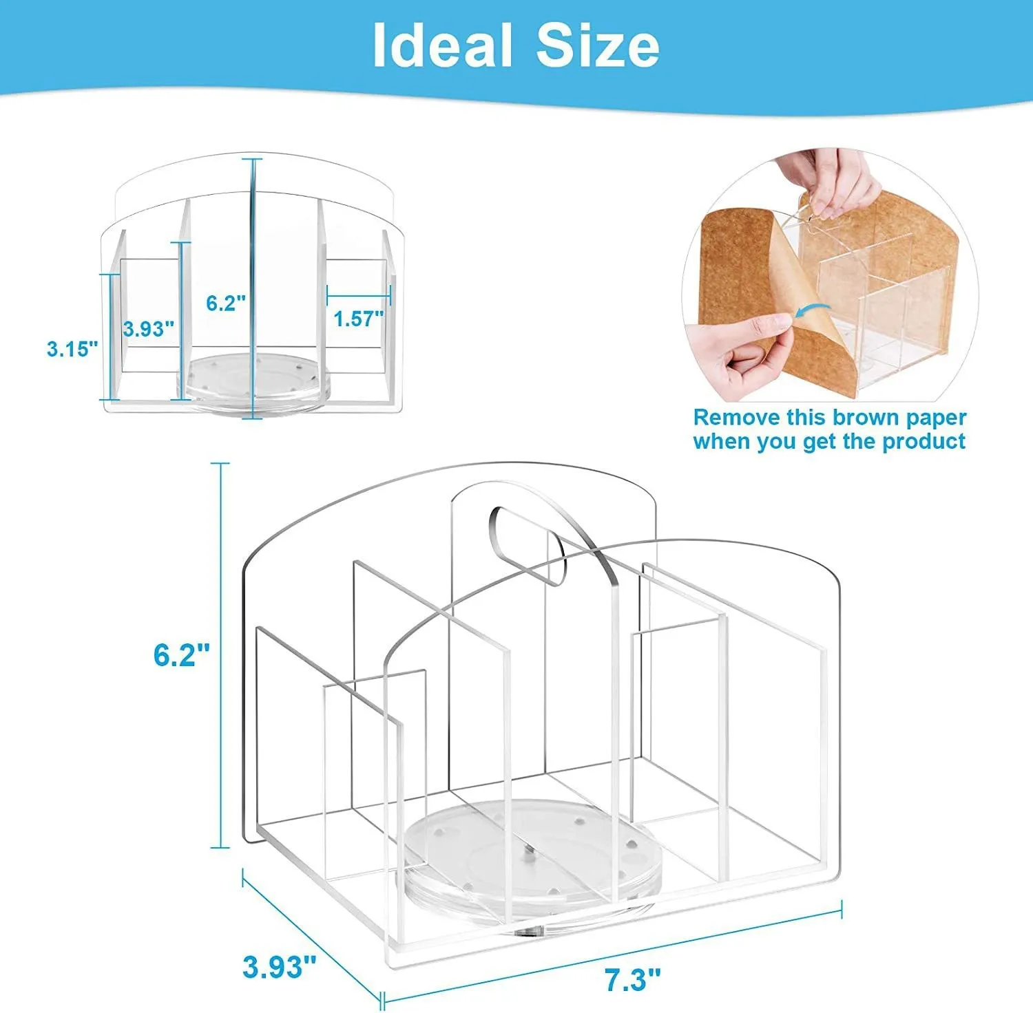 Acrylic Pen Holder Pencil Organizer