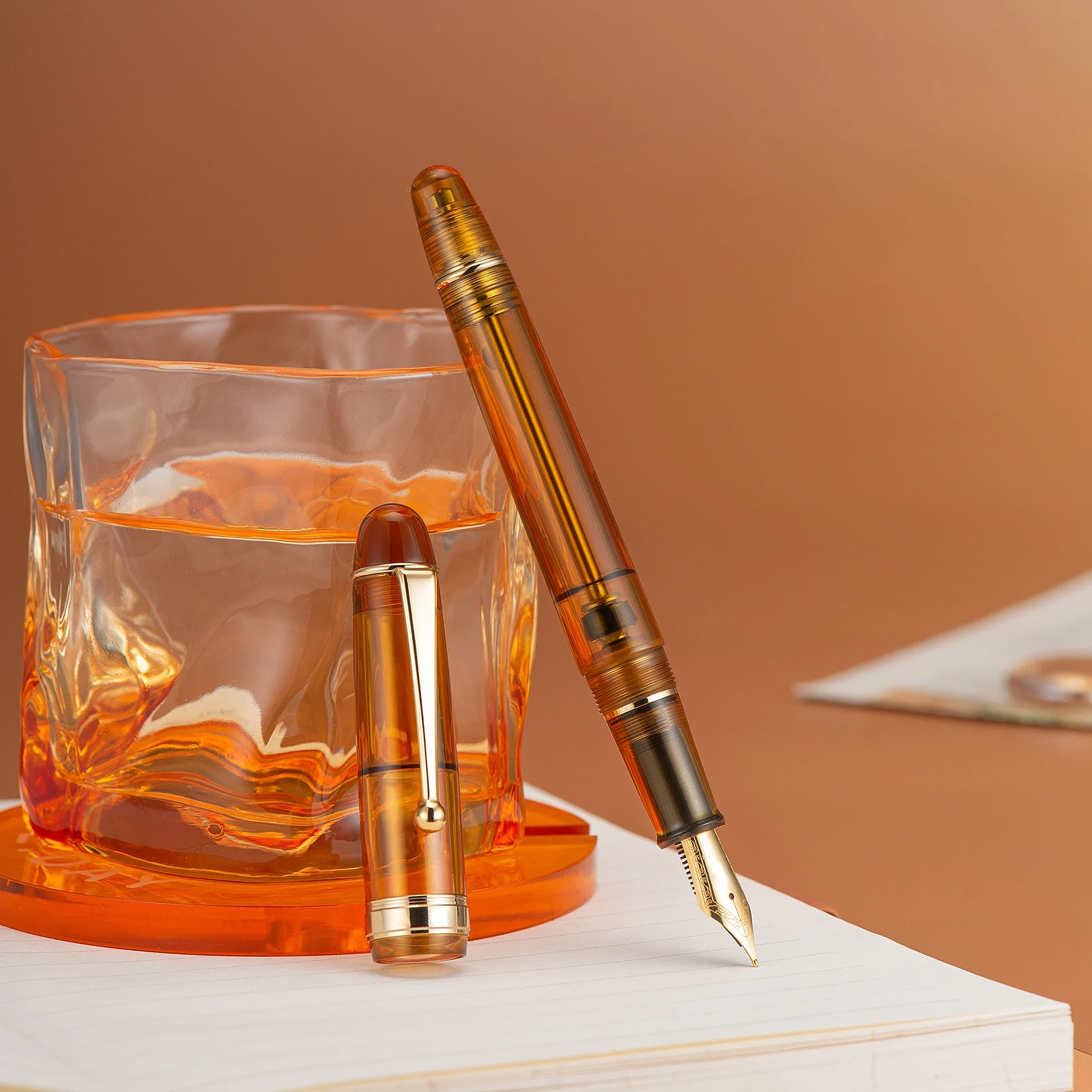 Asvine V126 Fountain Pen EF F M Nib Vacuum Filling Matte Acrylic ink Pen school office  supply calligraphy Writing gifts pens 3