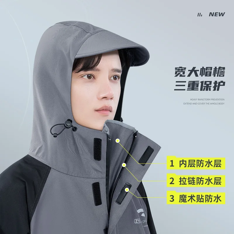 Motorcycle Long Full-body Anti-storm Rain for Men's and Women's Raincoat Adult Sleeved Riding Poncho Riding Protective Equipment