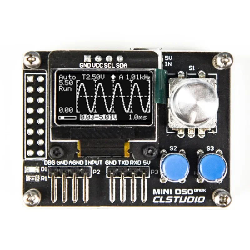 

MiniDSO Open Source Oscilloscope STC8A8K51 Microcontroller Development Learning Board 8-channel PWM Signal Source Circuit Board