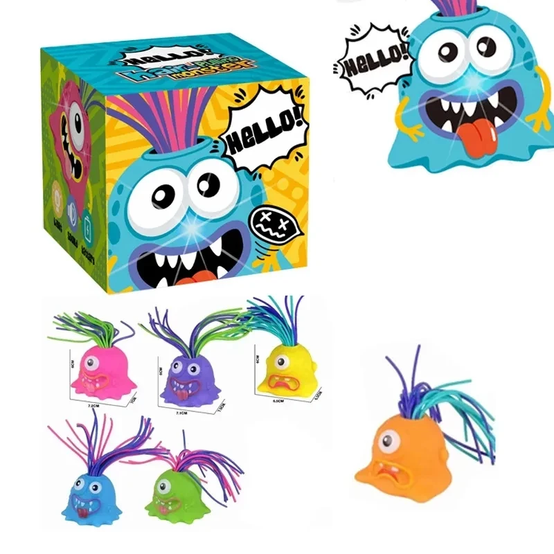 

Funny Hair Pulling Will Be Screaming Little Monster Teaser Artifacts Kids Decompress Toys Creative Fun Educational Pet Toy