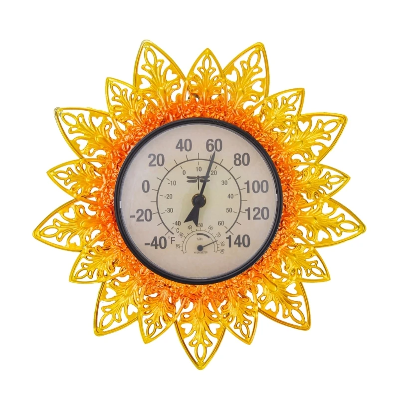 

Unique Sun Shaped Outdoor Thermometer Waterproof Wall Temperature Meter Measurement No Battery Required Home Drop Shipping