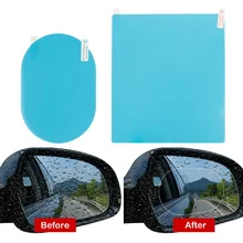 

2pcs Waterproof Car Side Window Rainproof Stickers Rearview Mirror Sticker Anti-Fog Clear Protective Soft Film Auto Accessories
