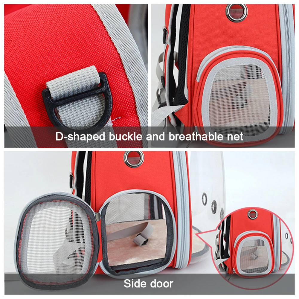 Cat Carrying Bag Space Pet Backpack Breathable Portable Transparent Backpack Puppy Dog Transport Carrier Space Capsule Bag Pets