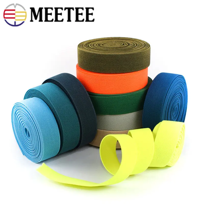 

5/10/20Meters 20mm Colorful Elastic Band for Sewing Clothes Underwear Luggage Belt Binding Garment Rubber Ribbon DIY Accessories