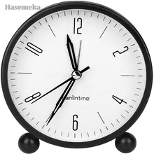 

Analog Alarm Clock Silent Sweeping Alarm Clocks Non-Ticking Battery Powered Mini Student Quartz Clock with Loud Alarm&Nightligh