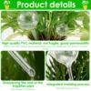 10 Pcs 150/60 ML Clear Plant Watering Globes Auto Waterer Planter Insert Stakes Reusable PVC Flower Self Feeder Ball for Potted 5