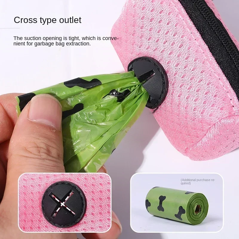 Dog Poop Bag Carrier Portable Pet Waste Bag Dispenser Dog Garbage Holder Cleaning Supplies