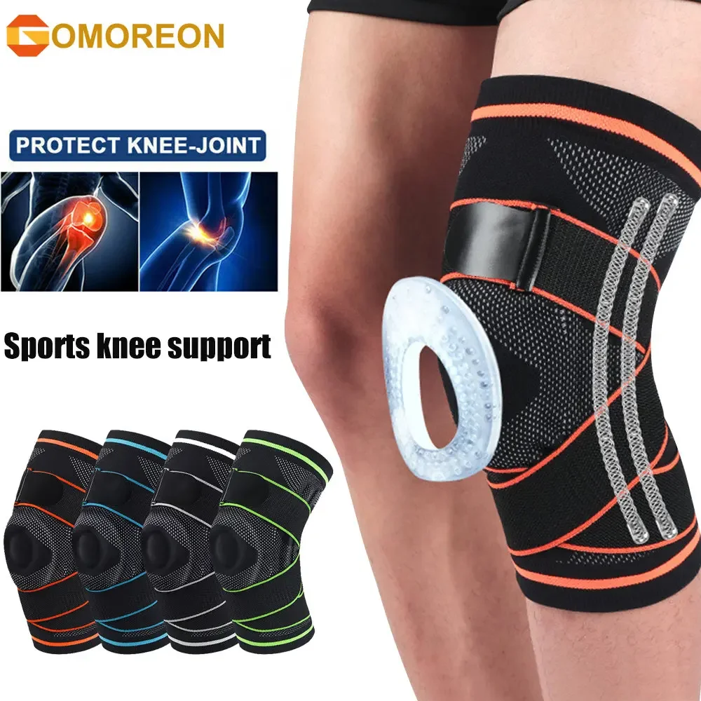 

1Pcs Pressurized Knee Pads Kneepad Elastic Bandage Knee Support Protector for Fitness Sport Running Arthritis Muscle Joint Brace