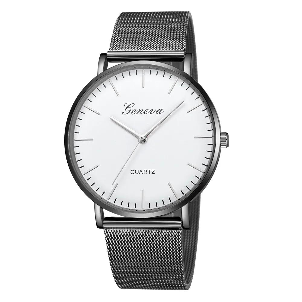 Hot Sale Fashion Casual women watches Classic Women Men Quartz Stainless Steel Wrist Watch Bracelet Watches reloj mujer