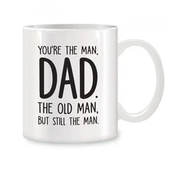 Unique 'You're The Man Dad' Travel Mug - Original Coffee & Tea Cup - About 330ml (2DTC - 120 - BY)