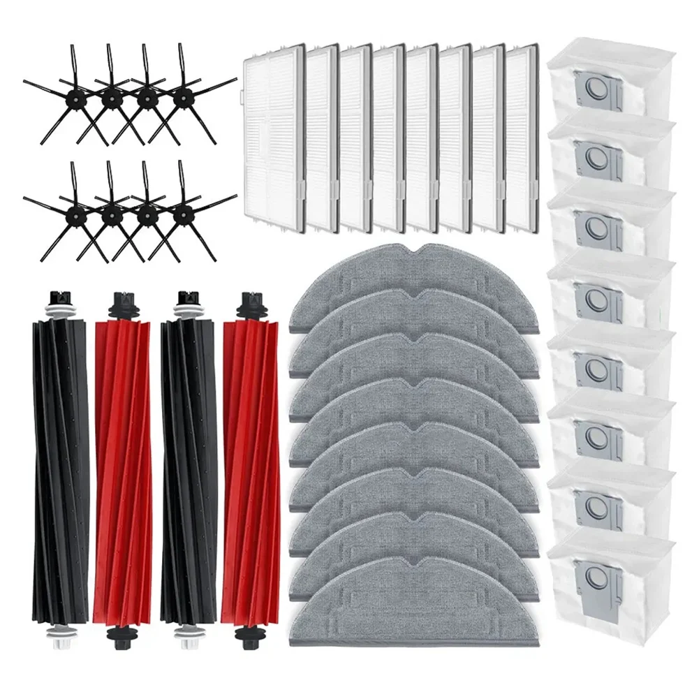 

For Roborock S8 Pro Ultra / S8 / S8 Plus Replacement Parts Accessories Main Side Brush Hepa Filter Mop Cloth Dust Bags
