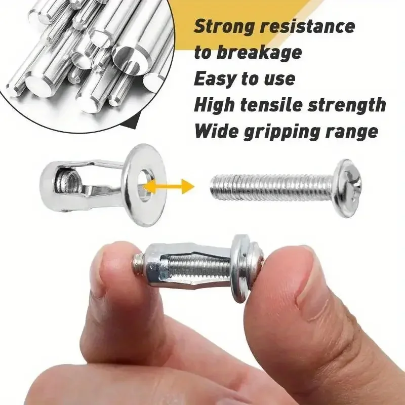 M4 M5 M6 Jack Nuts Blütenblatt Schrauben Metall Nietmutter Expansionsstopfen Anker Sicherungsschraube Mutter Befestigungsschraube Nietmutter Klemme Wandbefestigungen – Detail 2