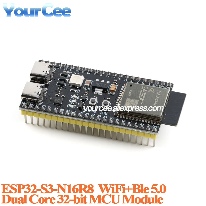 ตัวเลือกสินค้า บอร์ดพัฒนา ESP32-S3 Wi-Fi Bluetooth 5.0 32-bit