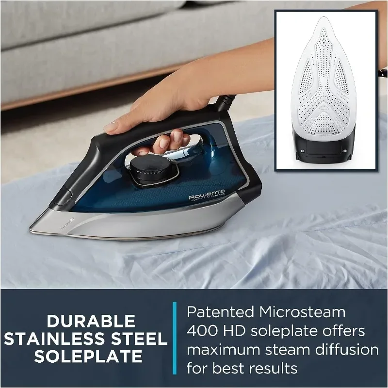 QWRowenta Perfect Steam Pro Stainles Steel Soleplate Professional Steam Station for Clothes 37 Ounce Removable Tank Fast Heat Up 5