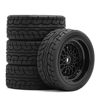 4 Pneumatici da 64mm per Auto RC Rally, Pneumatici da Drift per Fw06 Tamiya Tt01 Tt02 Xv01, Parti di Aggiornamento per Auto RC da Corsa 1/10