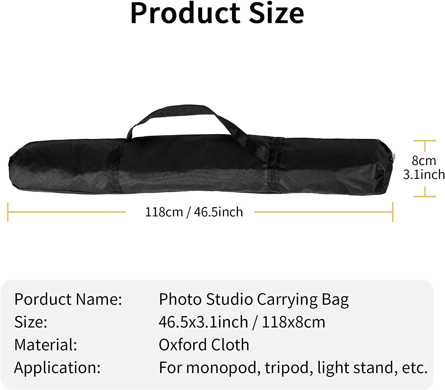 Ruggard BD-3042 Deluxe Padded Tripod Case (Black, 42'') | Ruggard