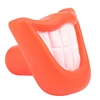 Funny Pet Dog Puppy Chew Sound Squeaky Giggle Big Smile Lips & Teeth Play Toy Red 4