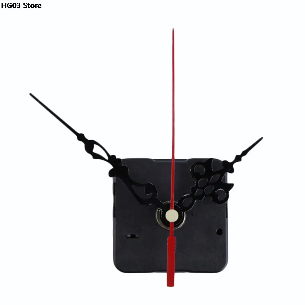 

Silent Wall Clock Quartz Movement Mechanism Black Red DIY Wall Clock Quartz Clock Hour/Minute Hand Clock Movement 1 Set hot sale