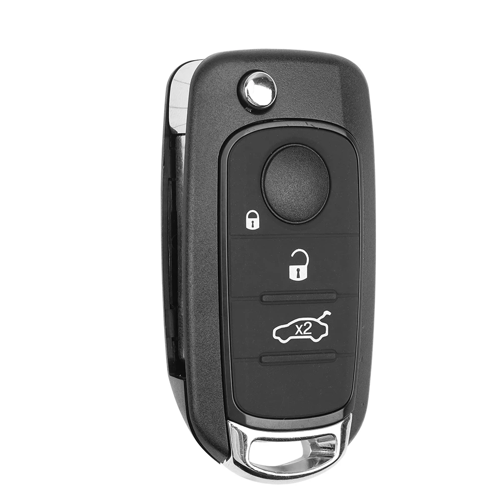Xuri 3/4 Button Remote Car Key FSK433.92MhzMQB Megamos AES ID48 / 4A Chip for Fiat 500X Egea Tipo SIP22 Blade