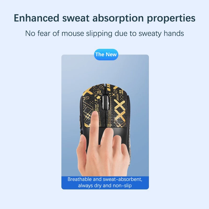 Mouse Grip Tape Skate Sticker Non Slip Suck Sweat Mouse Anti-Slip Sticker Self-adhesive For GPW2 G Pro X Superlight