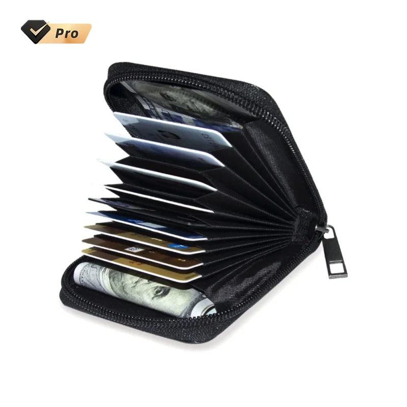 

ENGPOW Fireproof Cash Business ID Card Holder Business Travel Money Bag Portable Organizer