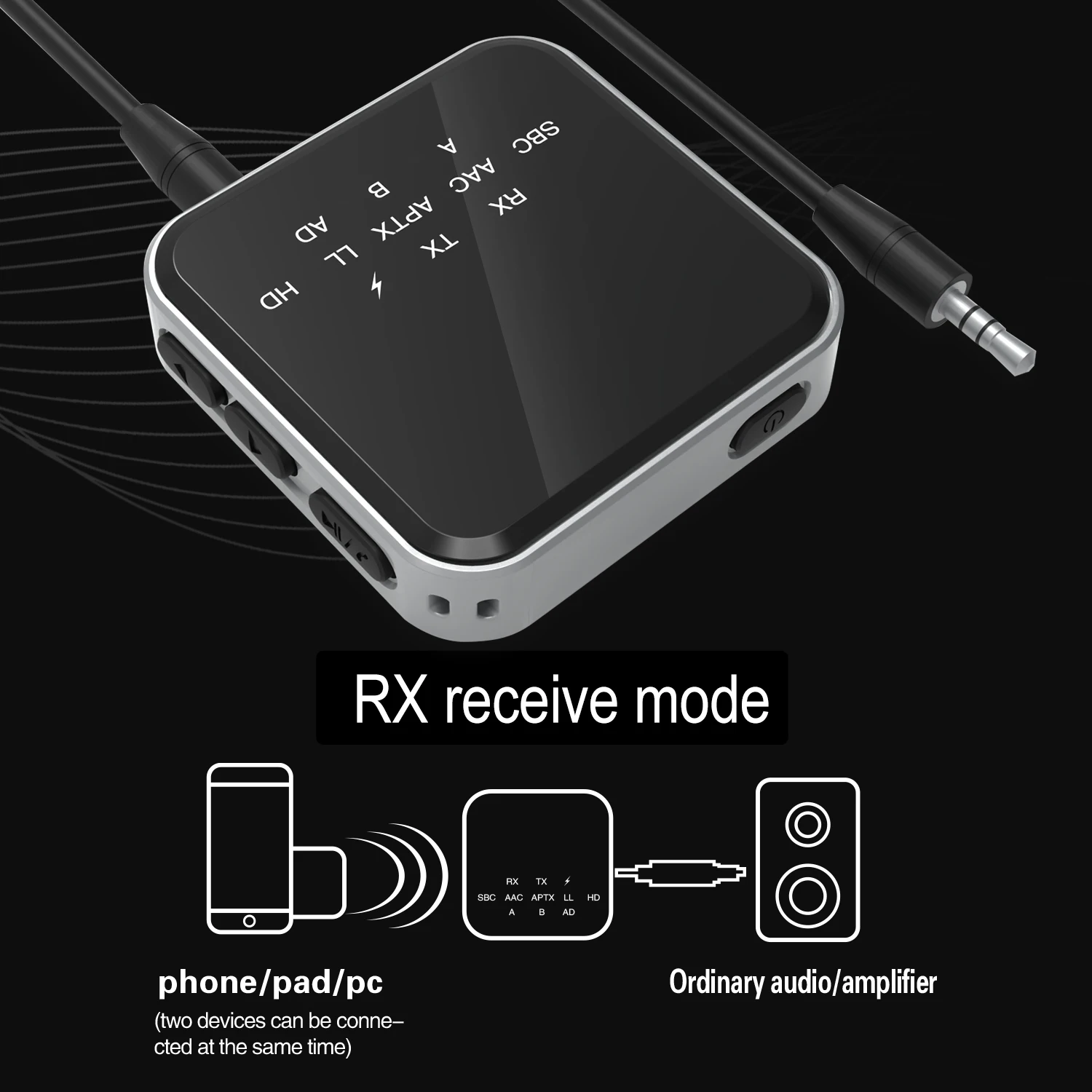 Avantree Orbit Long Range Bluetooth 5.0 Audio Transmitter for TV, 2  Built-in Antennae, 2 Headphone Support, aptX Low Latency - AliExpress