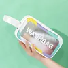 New PU Women Travel Storage Bag Cosmetic Bag Makeup Bag Travel Organizer Bags Waterproof Washbag Transparent Cosmetic Cases 4