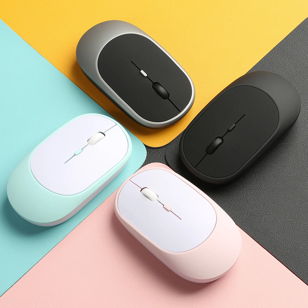 4 Buttons Ergonomic Wireless Mouse 2.4Ghz USB Wireless Gaming Mouse Portable Office Mice For PC Laptop Computer Desktop Macbook