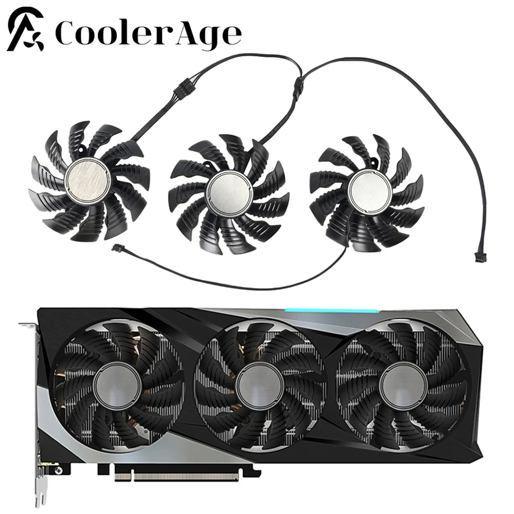 

3PCS/Set 82MM T128015SU Graphics Card Fans For GIGABYTE Gigabyte RTX 3070 GAMING GV-N3070GAMING OC-8GD Video Card Fan