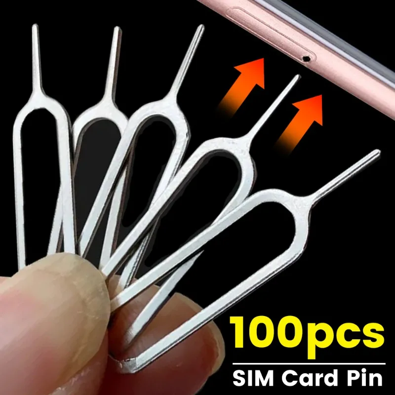 

Luxury Sim Card Eject Tool Anti-Lost Card Pin for iPhone Samsung Universal Sim Cards Remover Tray Ejector Pin Key Open Tools